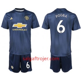 Manchester United Fodboldtrøjer ROGBA 6 Børn 3. sæt 2018/19 Kort ærmer